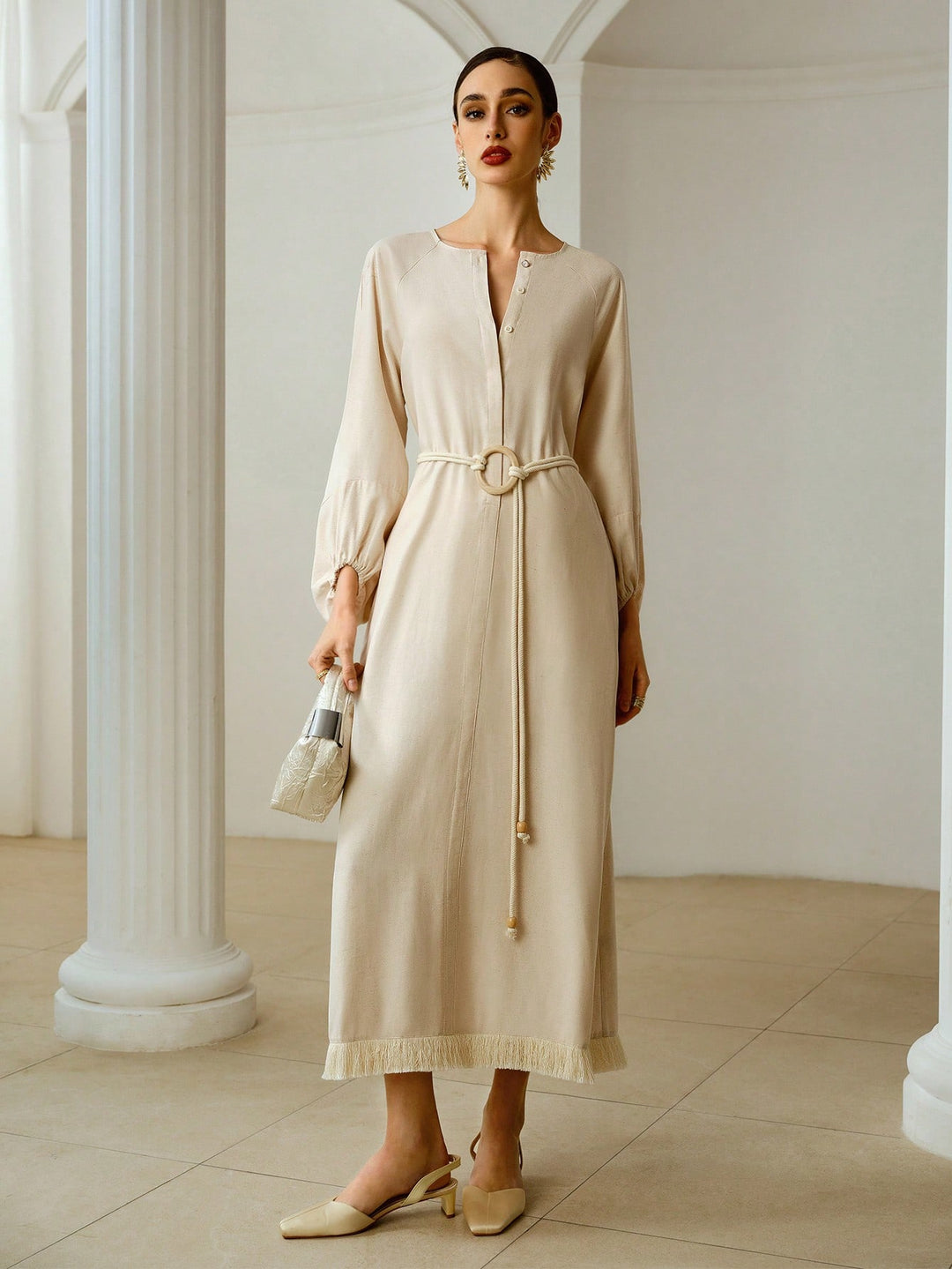 Rochie midi SHEIN, portocaliu
