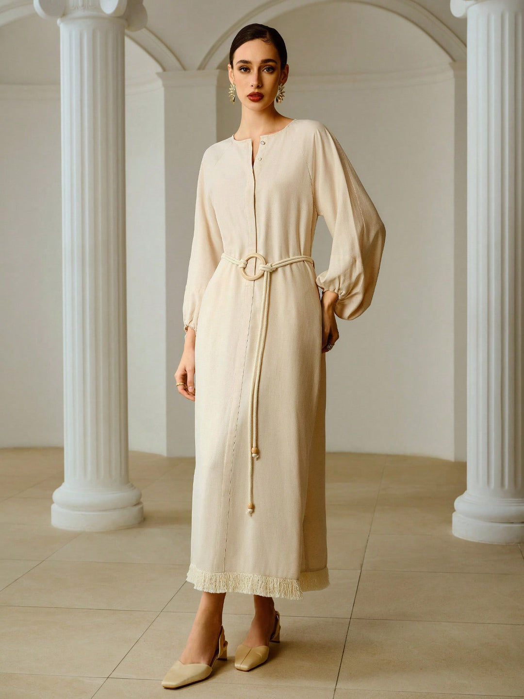 Rochie midi SHEIN, portocaliu