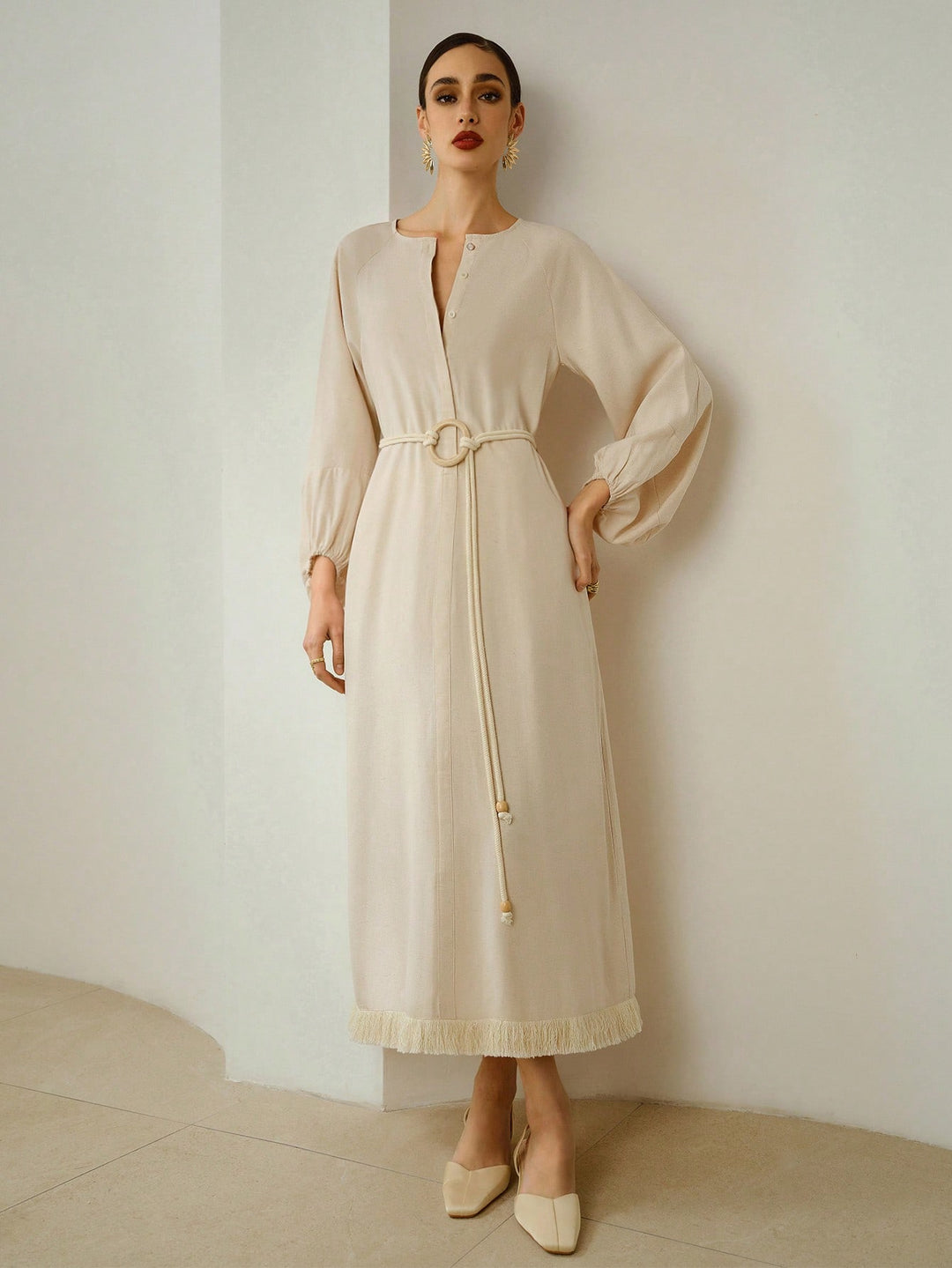 Rochie midi SHEIN, portocaliu