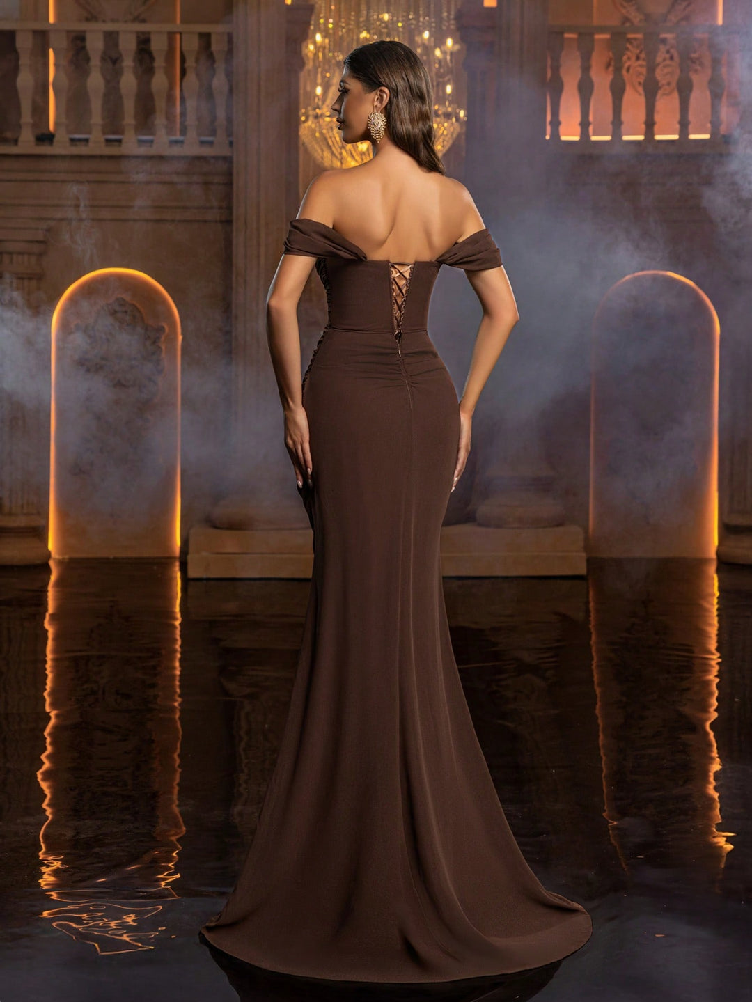 Rochie SHEIN, maro
