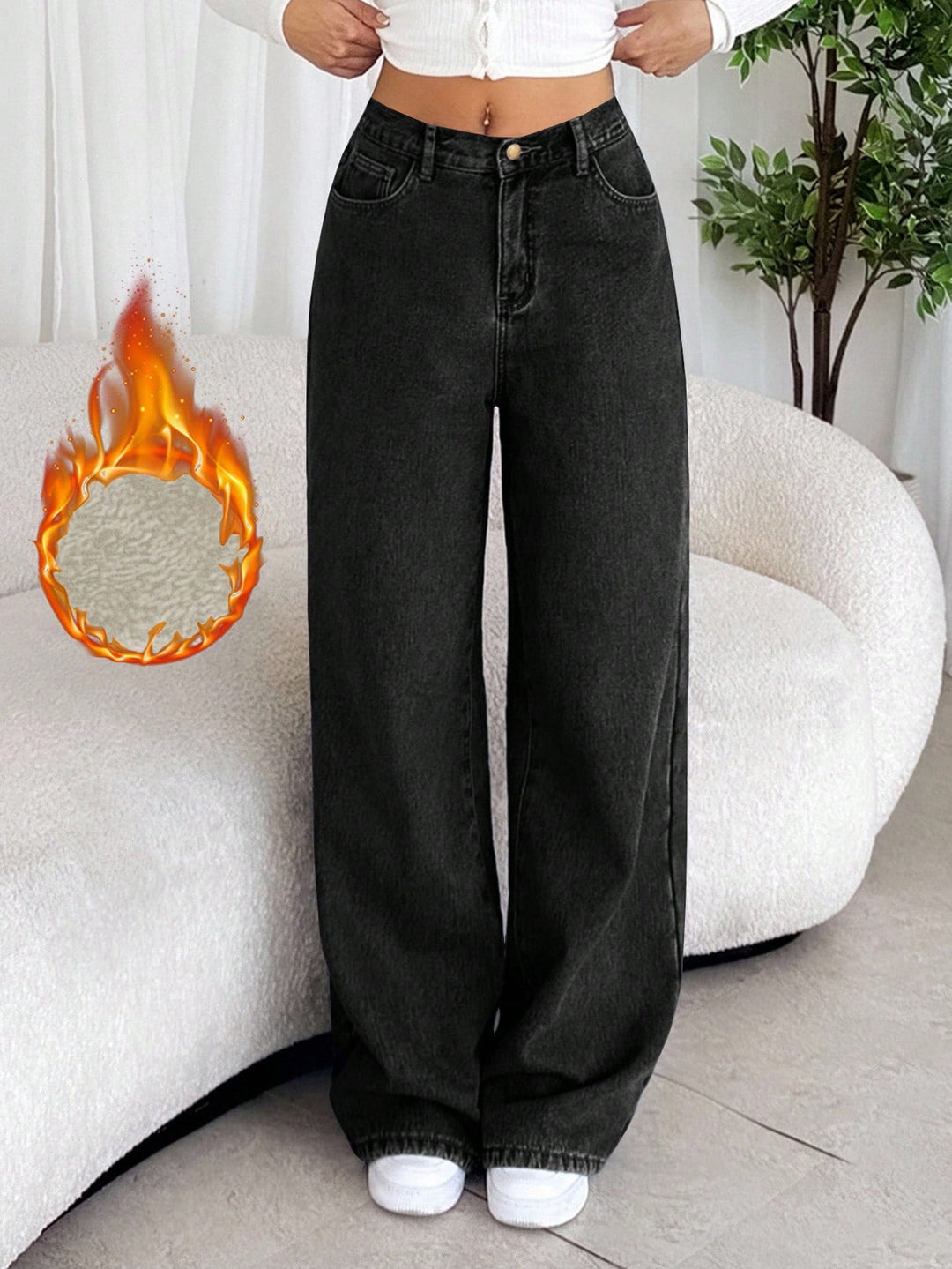 Jeans SHEIN, negru