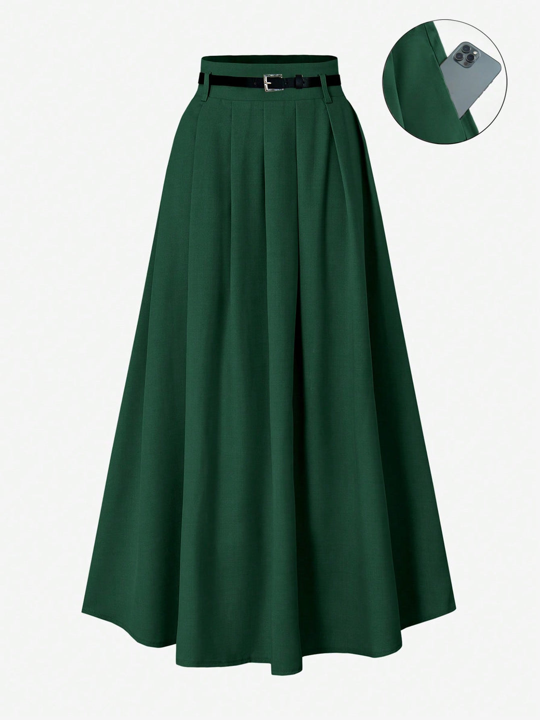 Fustă SHEIN, verde