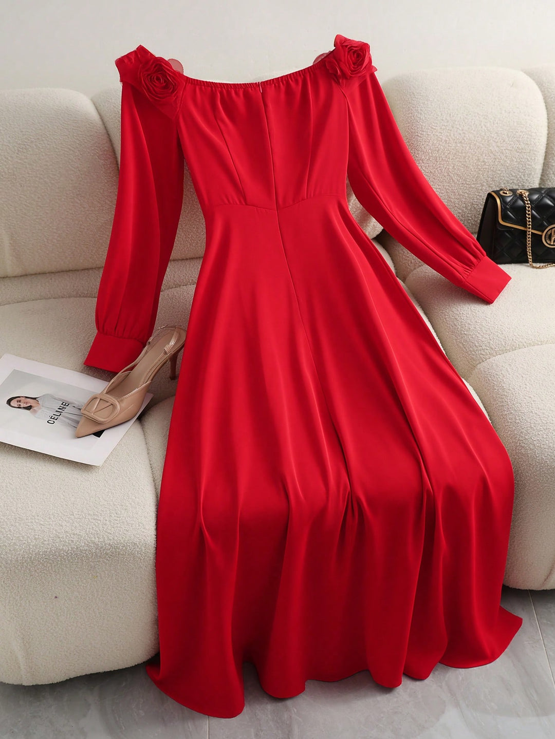 Rochie maxi SHEIN, roșu