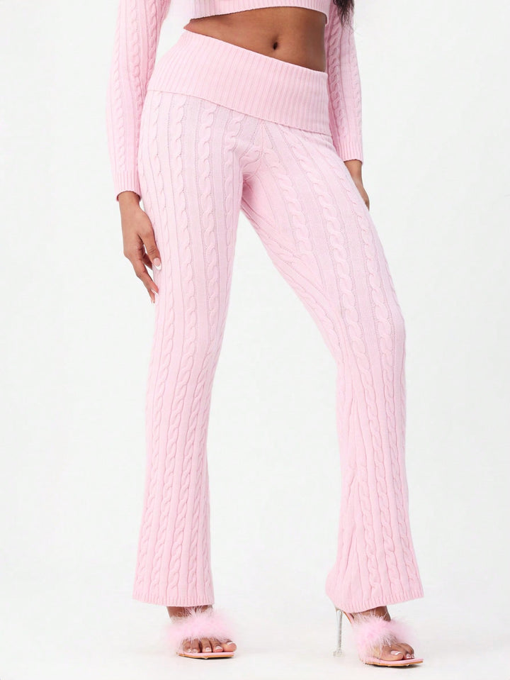 Pantaloni SHEIN, roz
