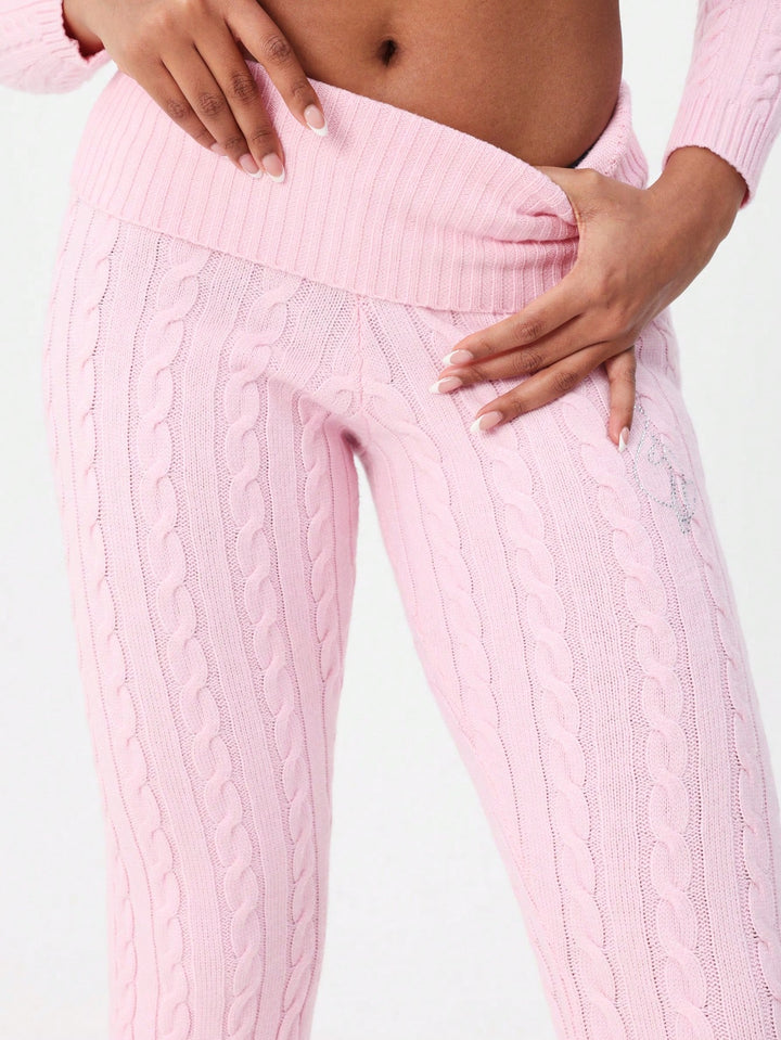 Pantaloni SHEIN, roz