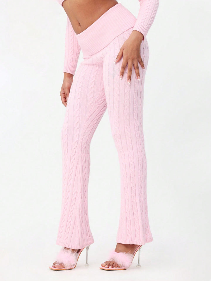 Pantaloni SHEIN, roz