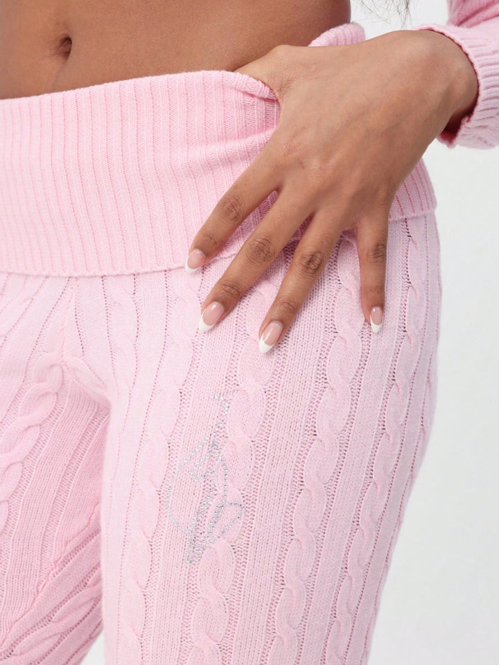 Pantaloni SHEIN, roz