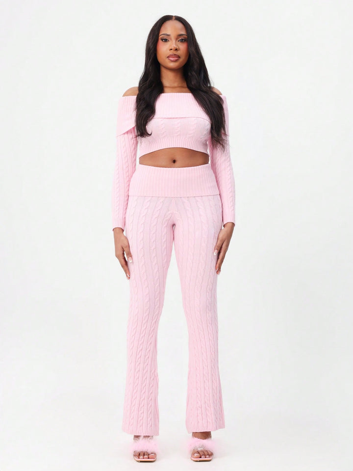 Pantaloni SHEIN, roz