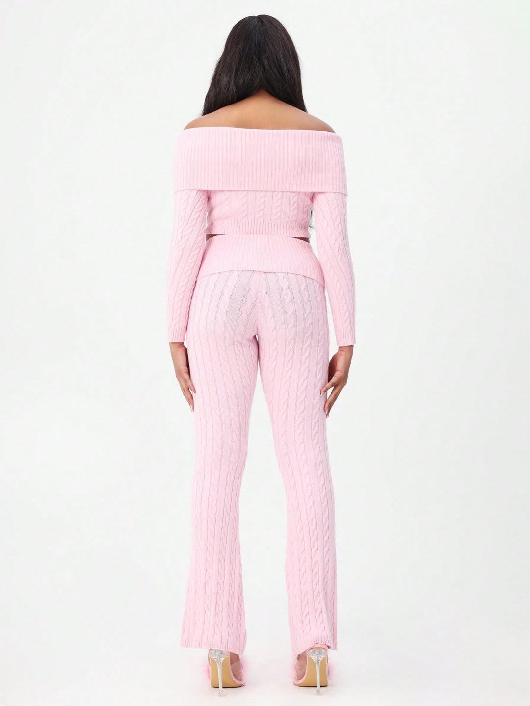 Pantaloni SHEIN, roz