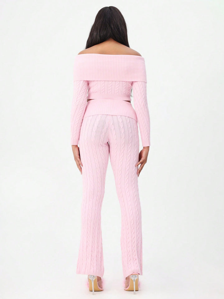 Pantaloni SHEIN, roz