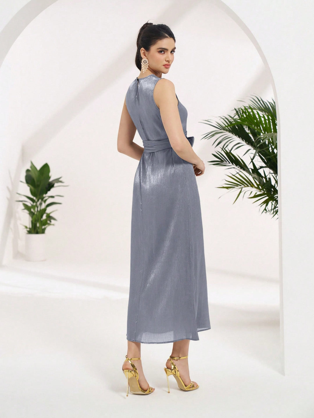 Rochie maxi SHEIN, albastru