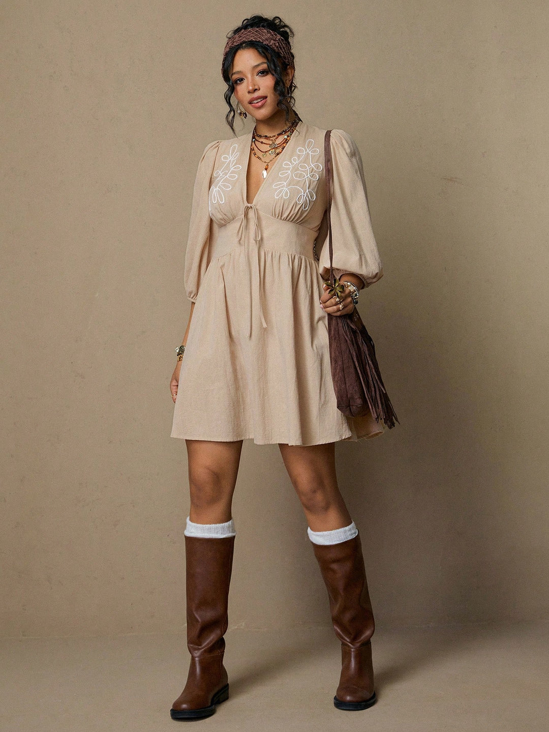 Rochie SHEIN, kaki