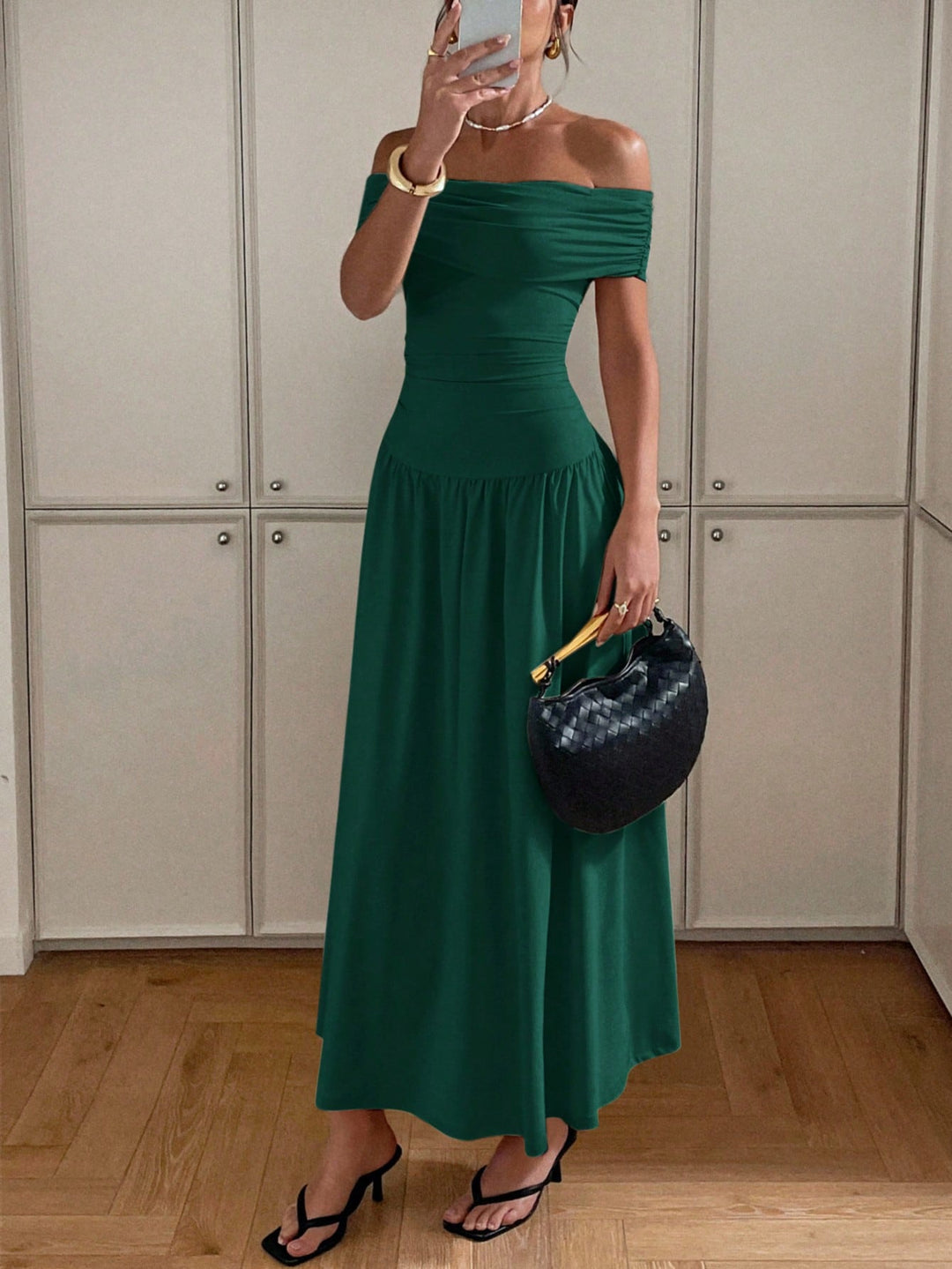 Rochie maxi SHEIN, verde