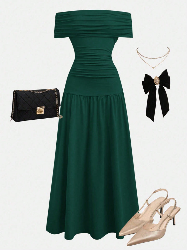 Rochie maxi SHEIN, verde