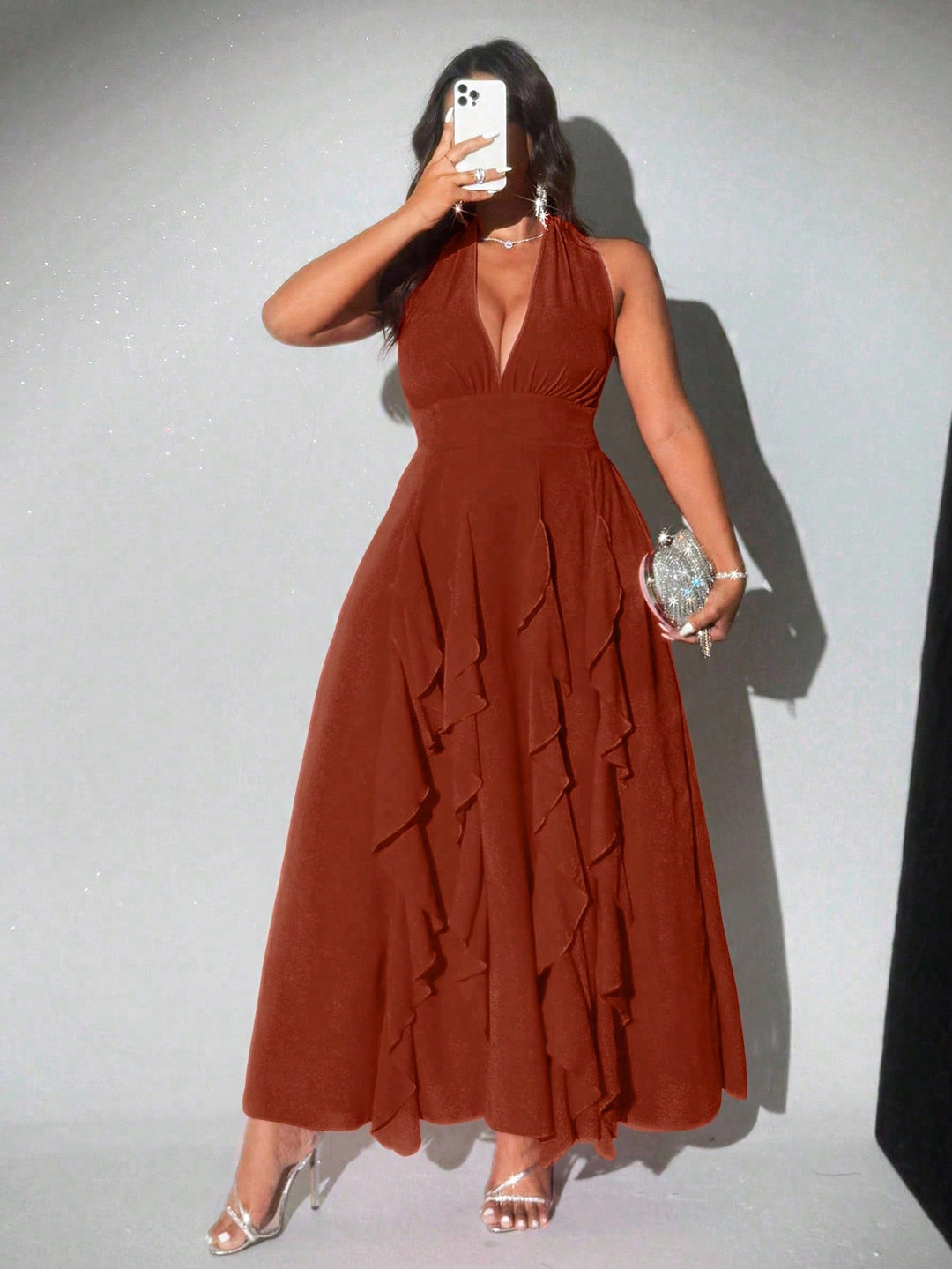 Rochie SHEIN, portocaliu
