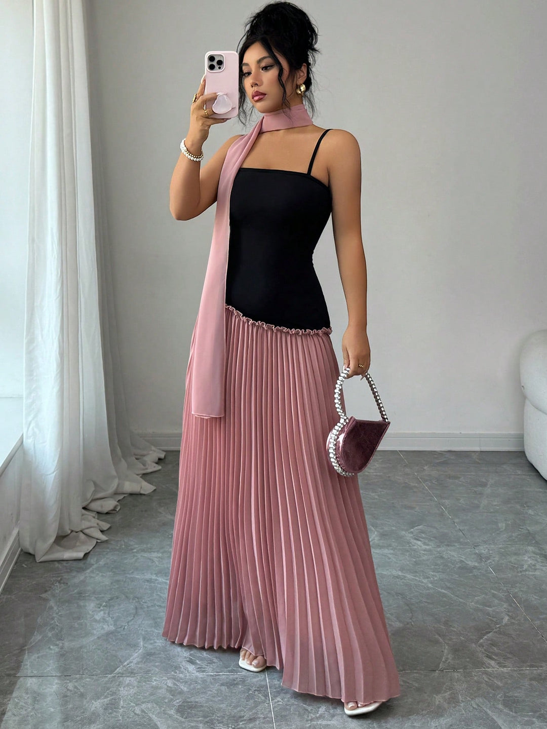 Rochie maxi SHEIN, mix culori
