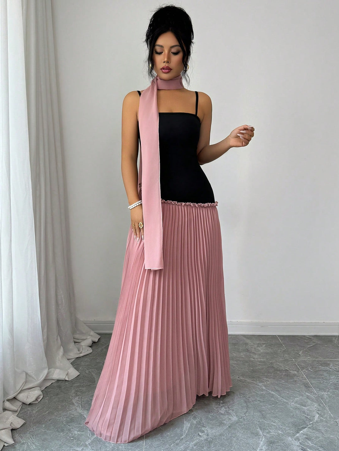 Rochie maxi SHEIN, mix culori