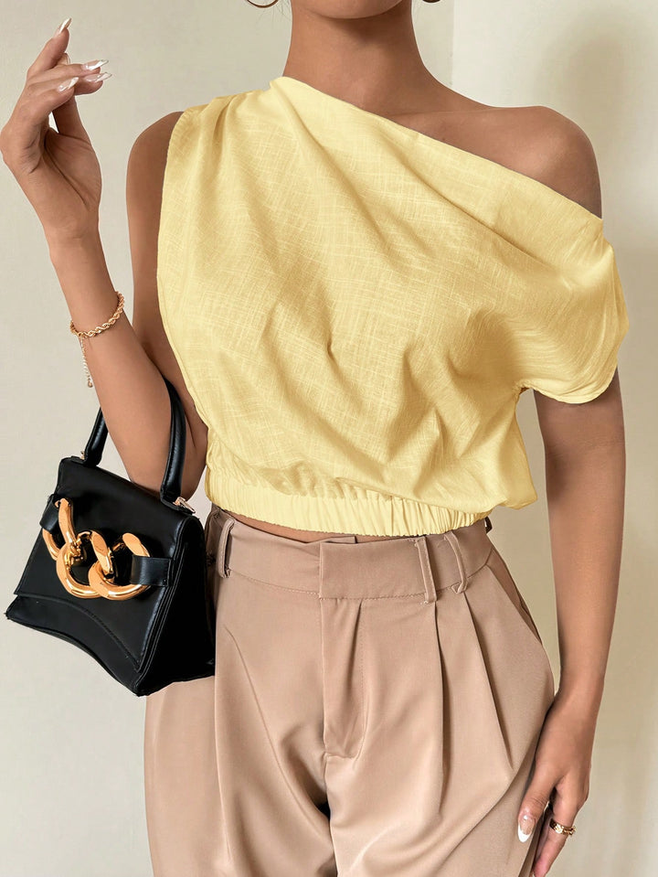 Top SHEIN, galben