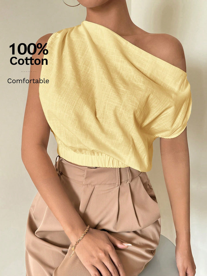 Top SHEIN, galben