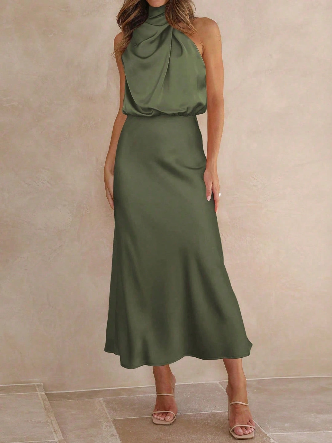 Rochie SHEIN, kaki