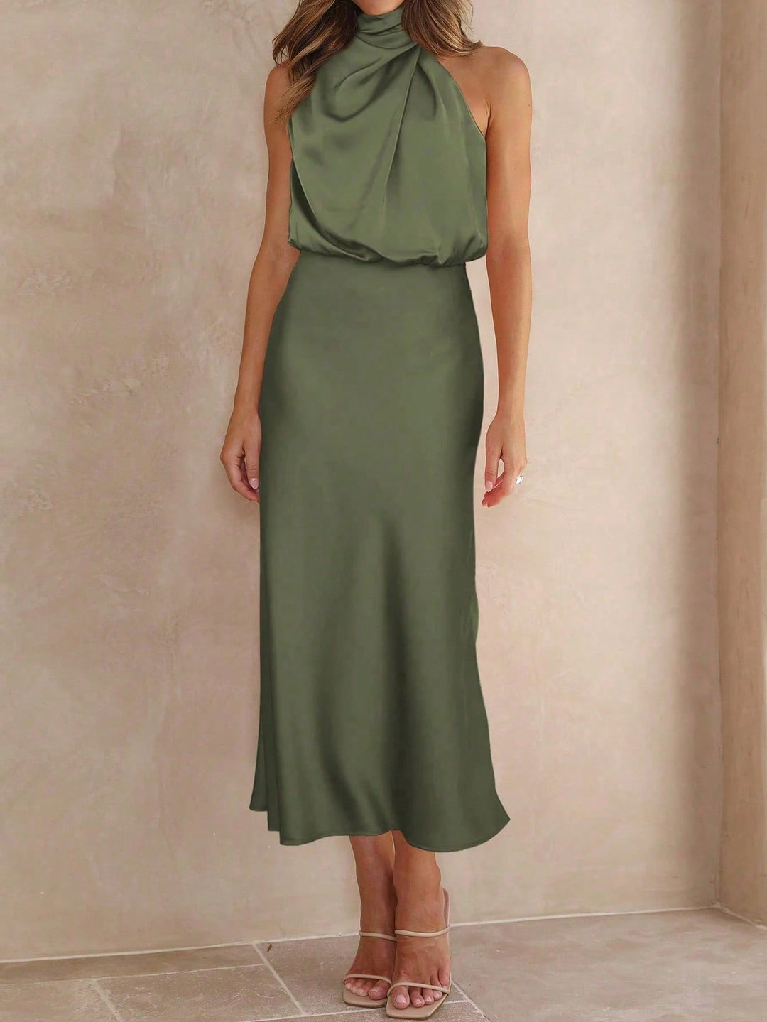 Rochie SHEIN, kaki