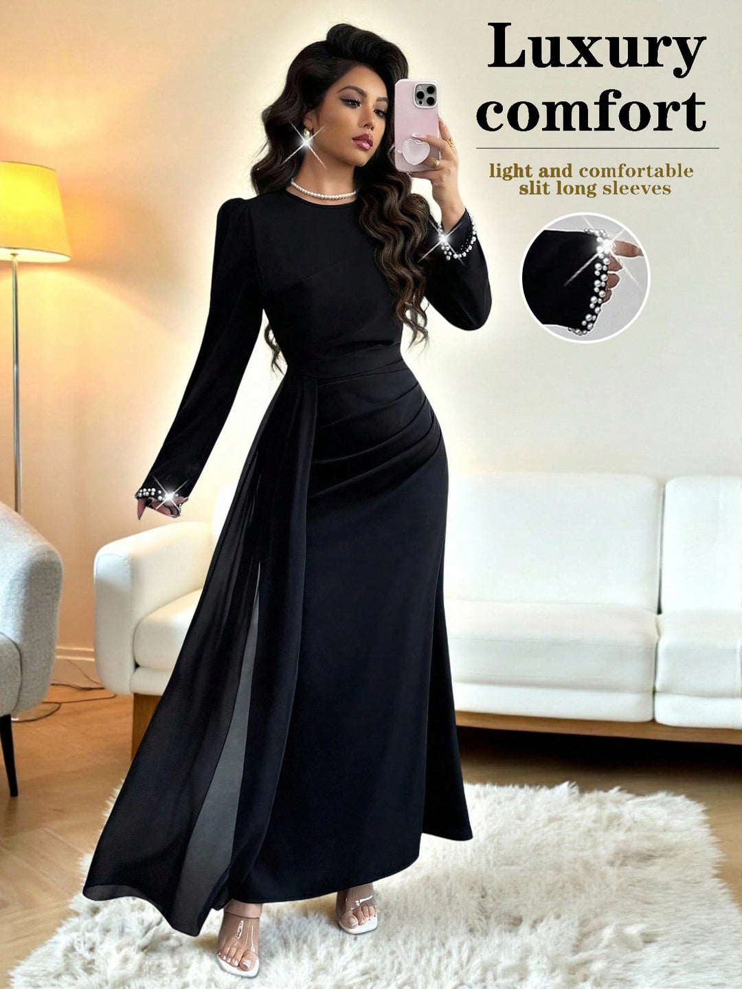 Rochie maxi SHEIN, negru