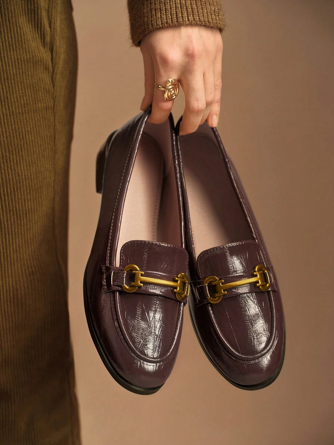 Pantofi SHEIN, maro