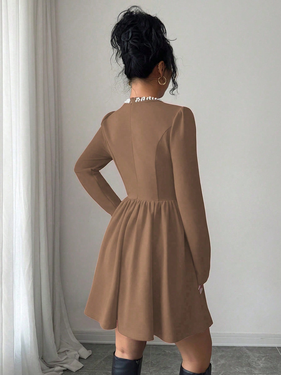 Rochie mini SHEIN, maro