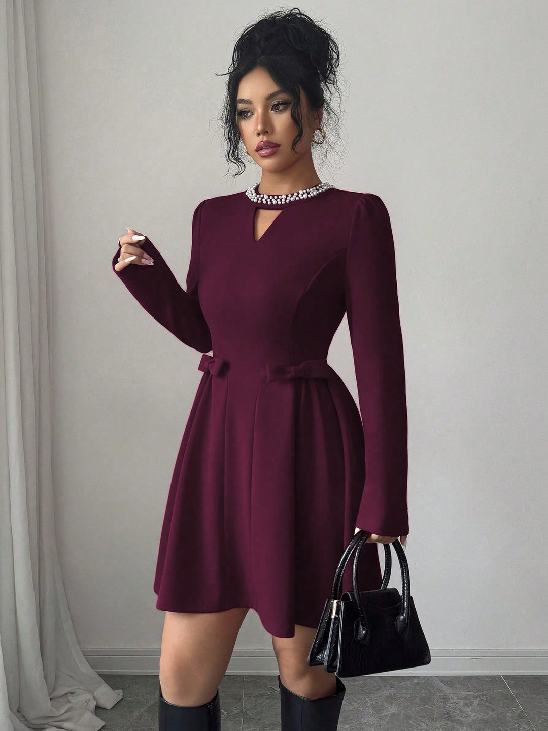Rochie mini SHEIN, vișiniu
