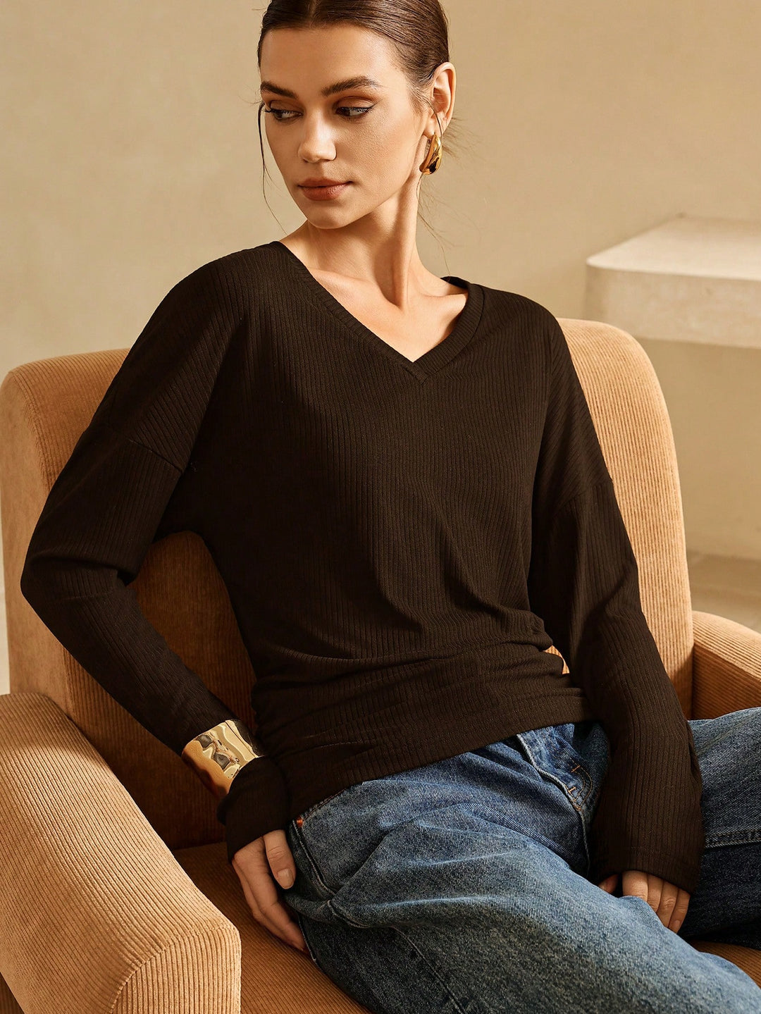 SHEIN blúz, barna