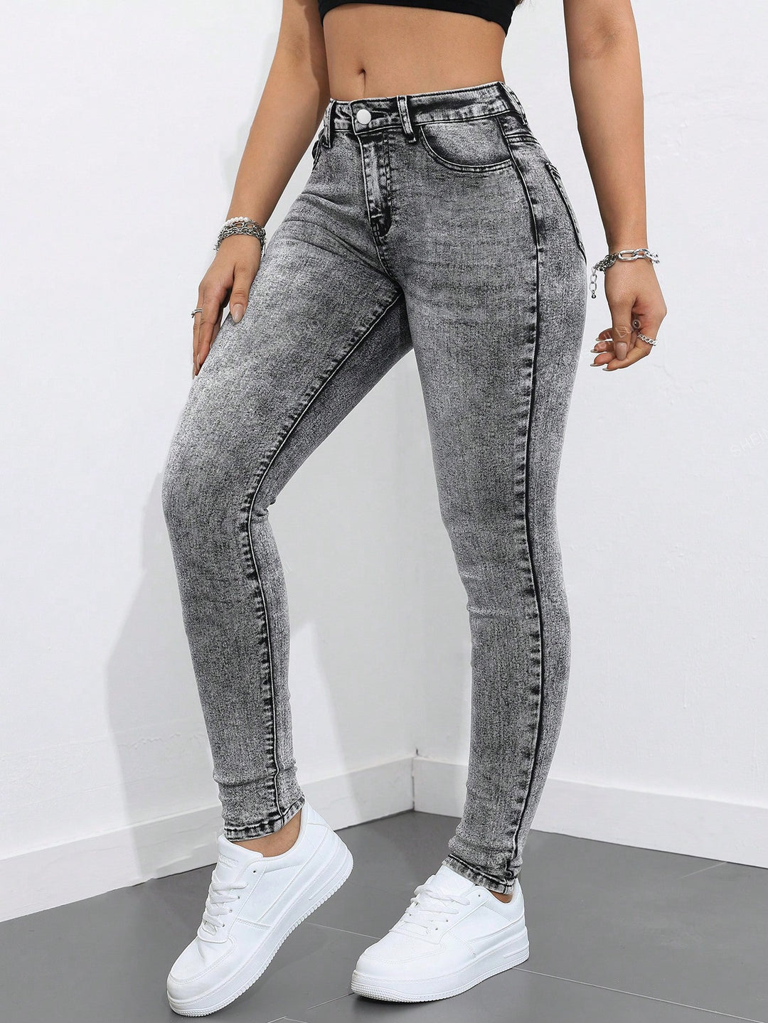Jeans SHEIN, gri