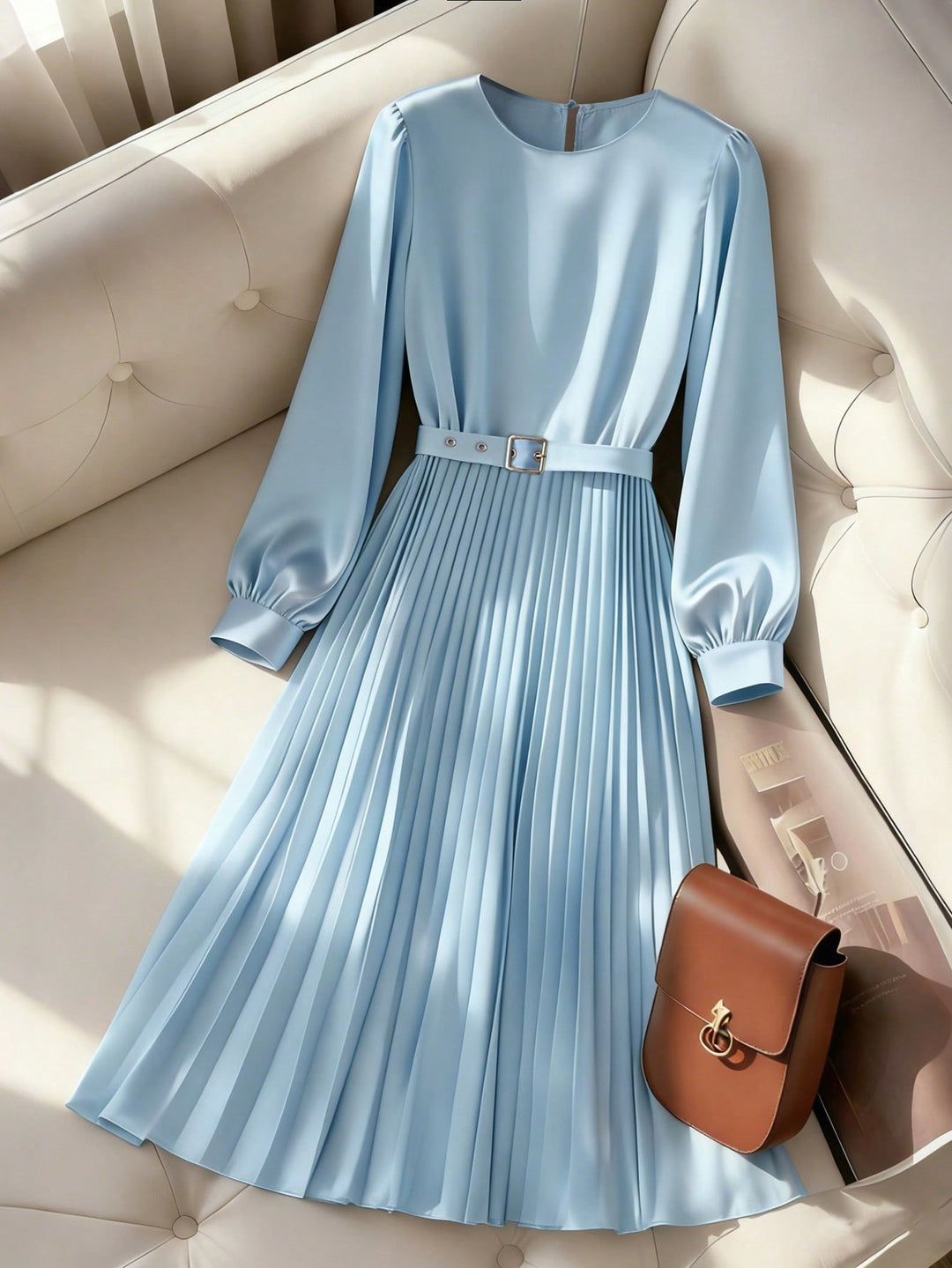 Rochie midi SHEIN, albastru