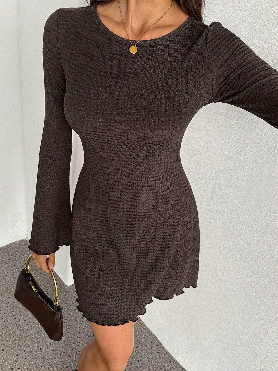 Rochie mini SHEIN, maro