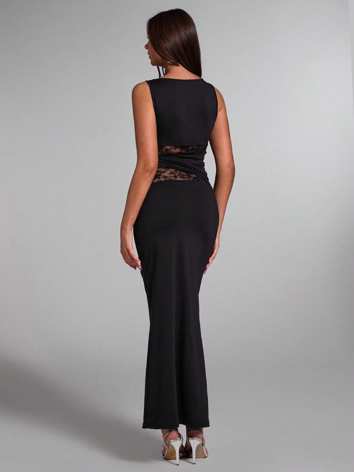 Rochie maxi SHEIN, negru