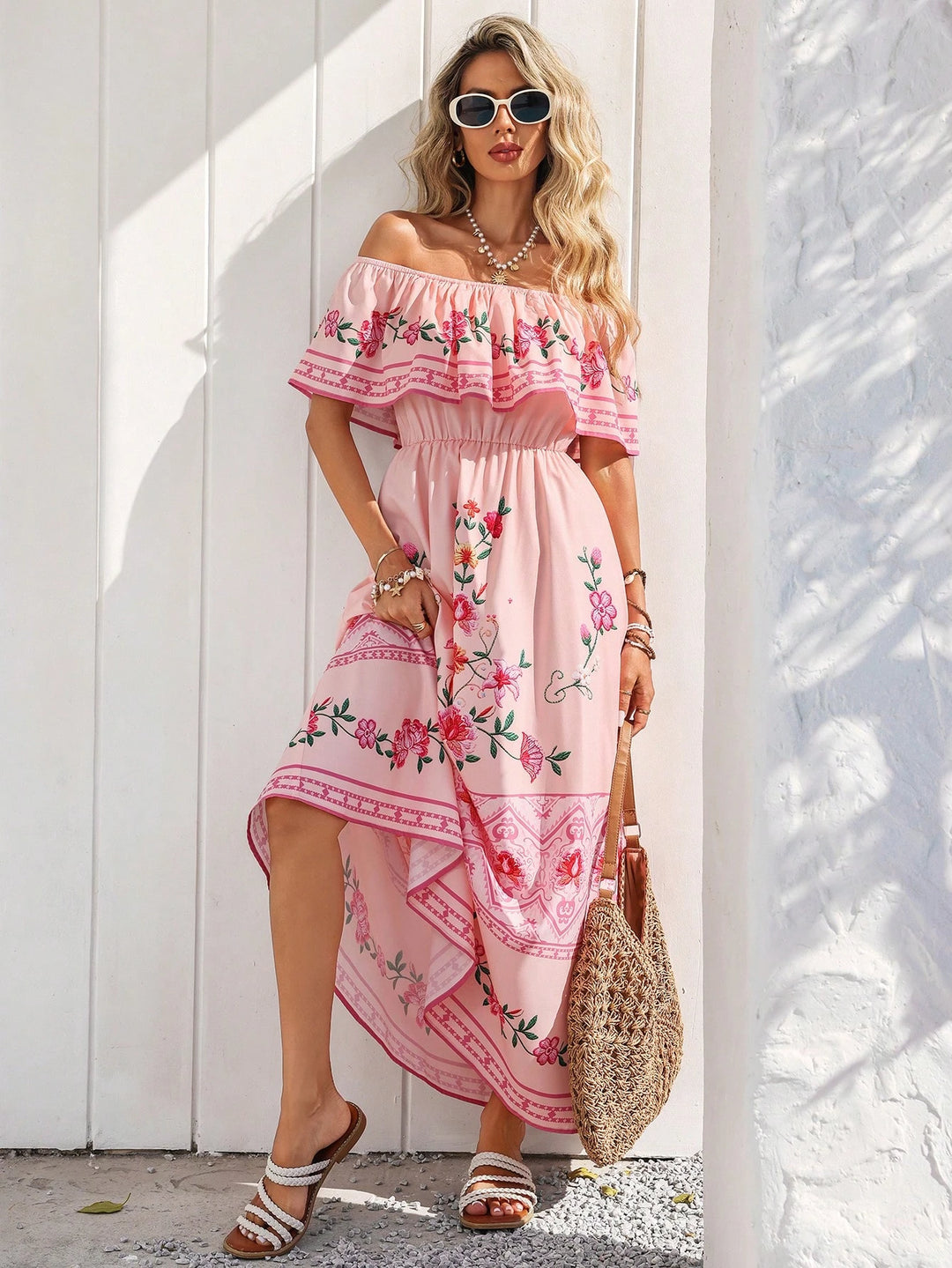SHEIN maxi ruha, mix színek