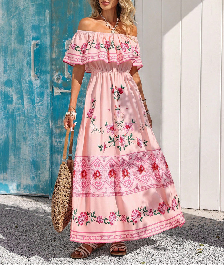 SHEIN maxi ruha, mix színek