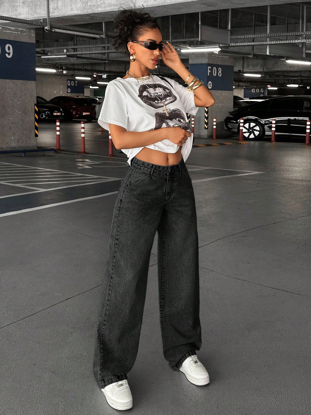 Jeans SHEIN, gri