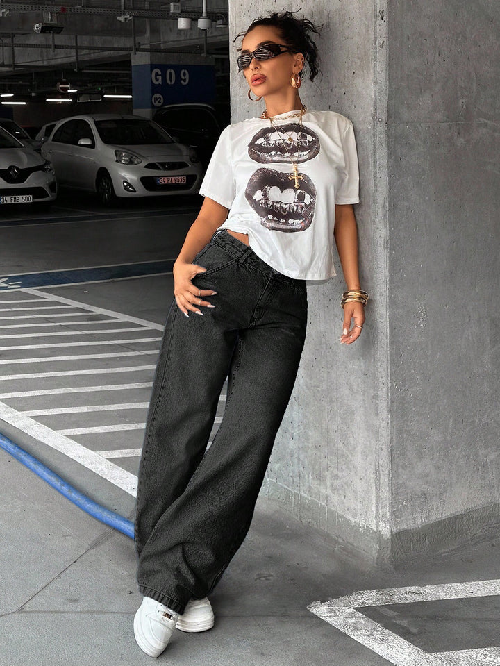 Jeans SHEIN, gri
