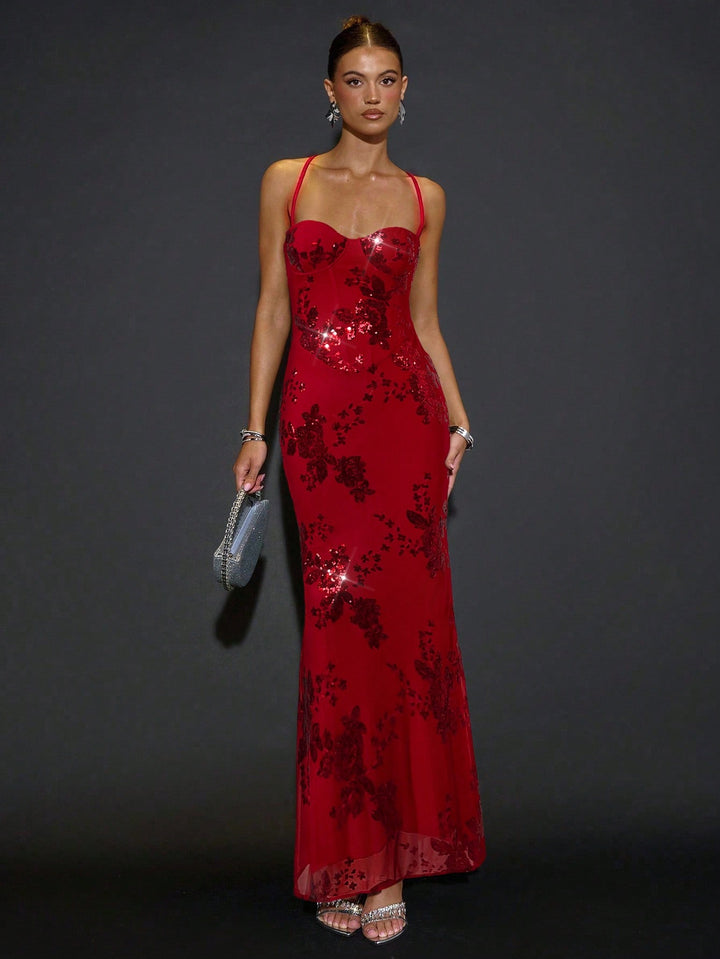 Rochie maxi SHEIN, roșu