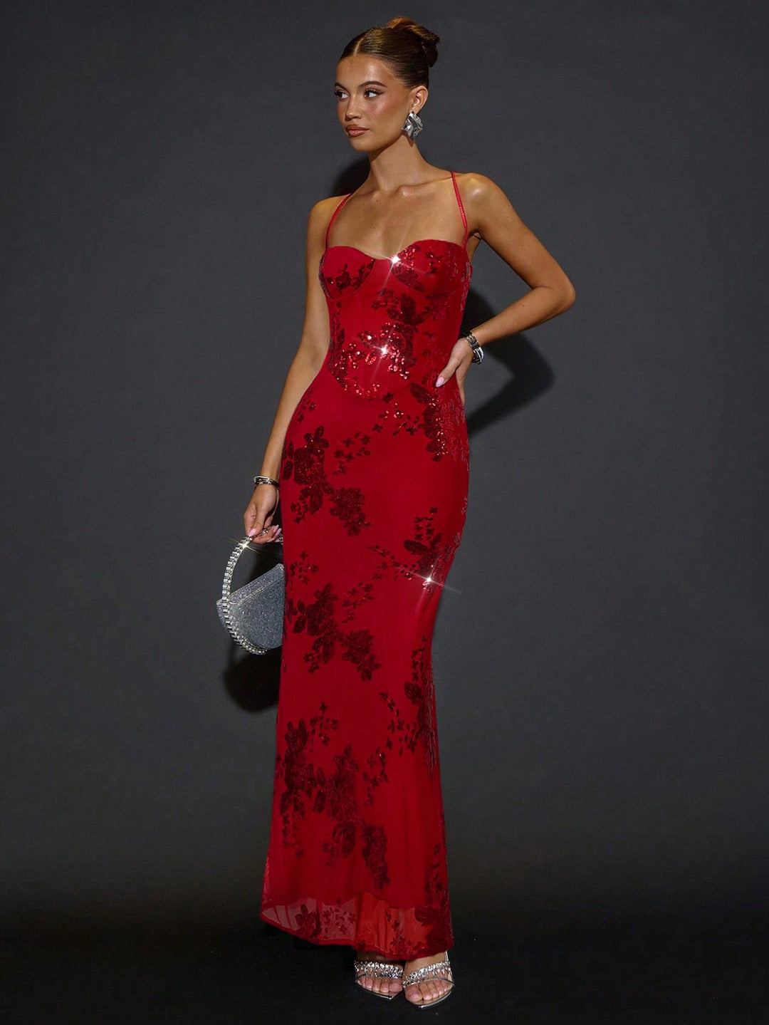 Rochie maxi SHEIN, roșu