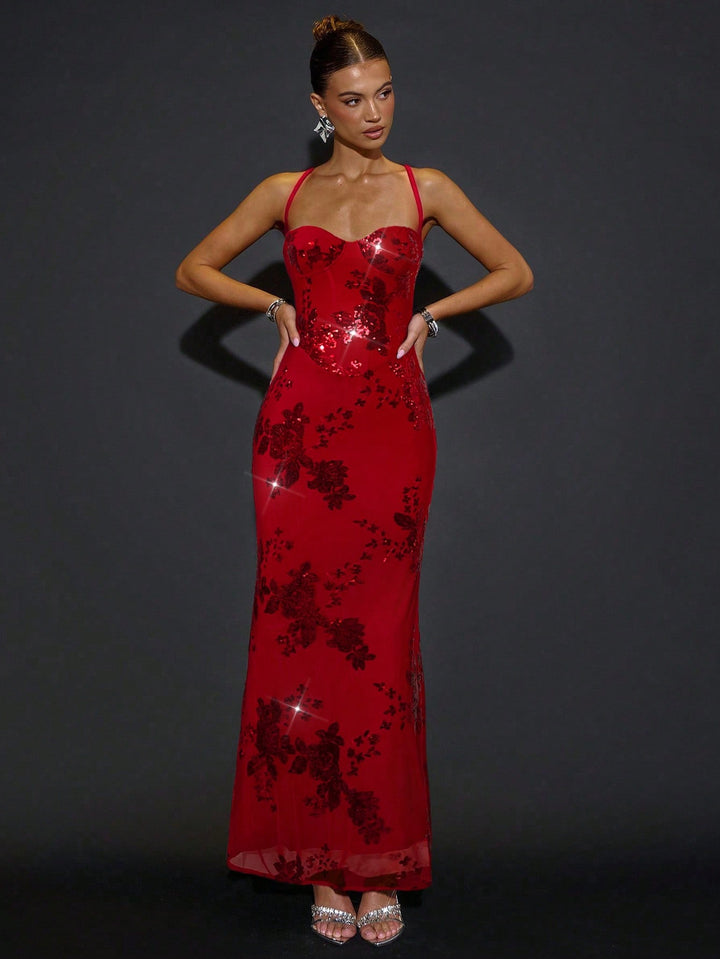 Rochie maxi SHEIN, roșu