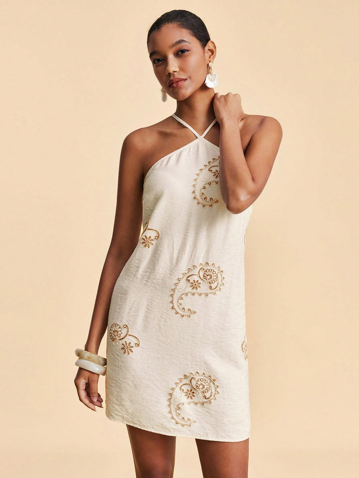 Rochie mini SHEIN, bej