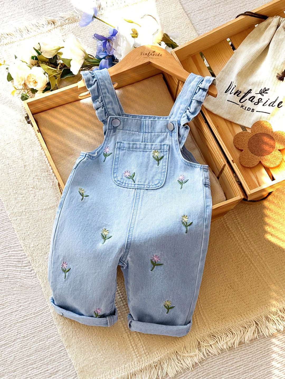 Salopetă denim SHEIN, albastru