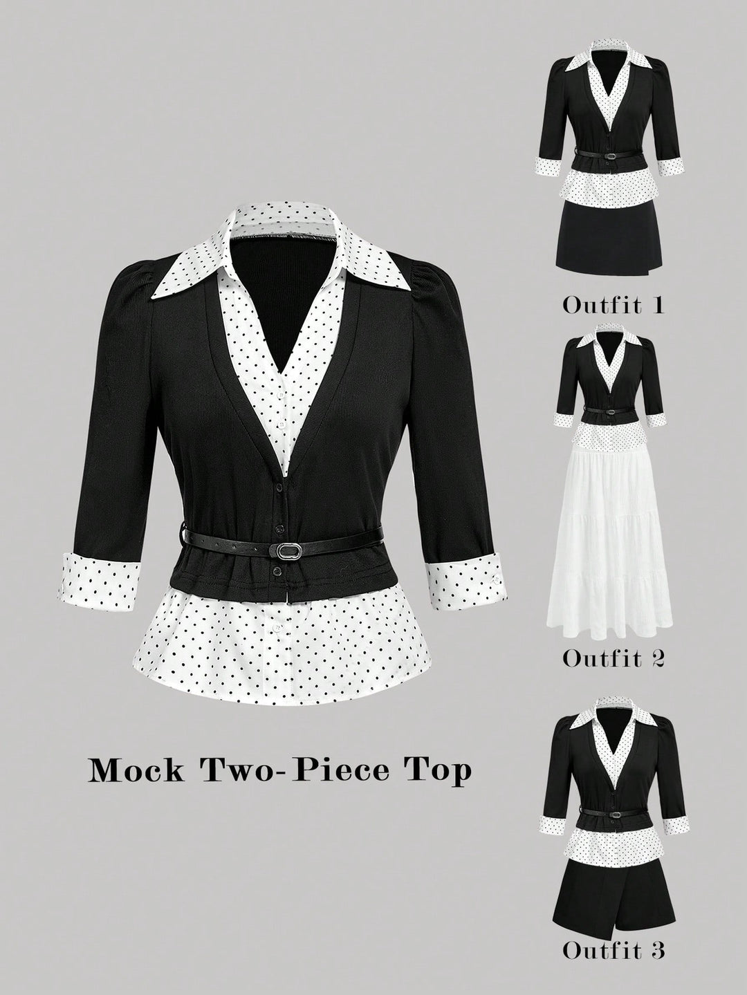 Top SHEIN, negru