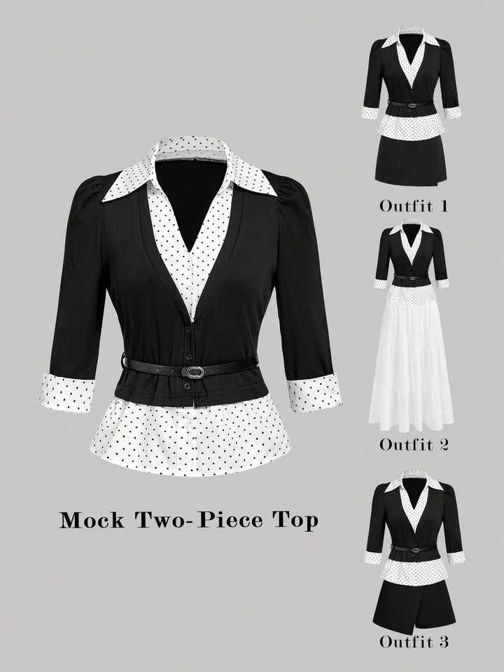 Top SHEIN, negru