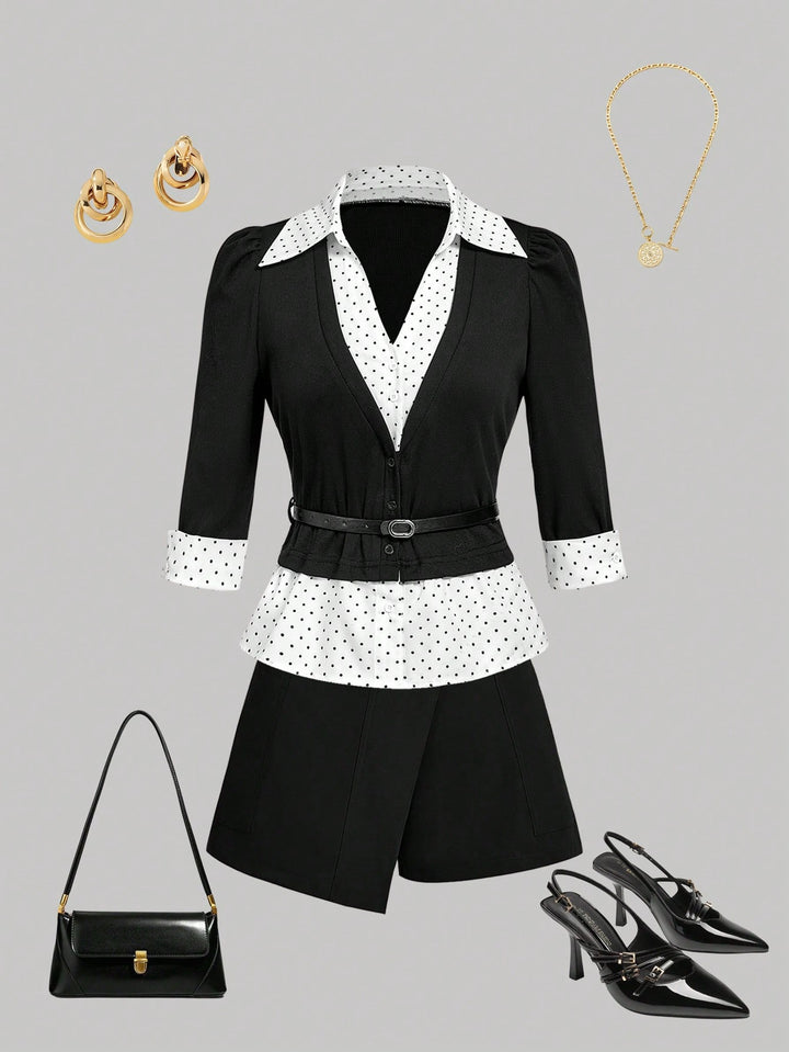 Top SHEIN, negru
