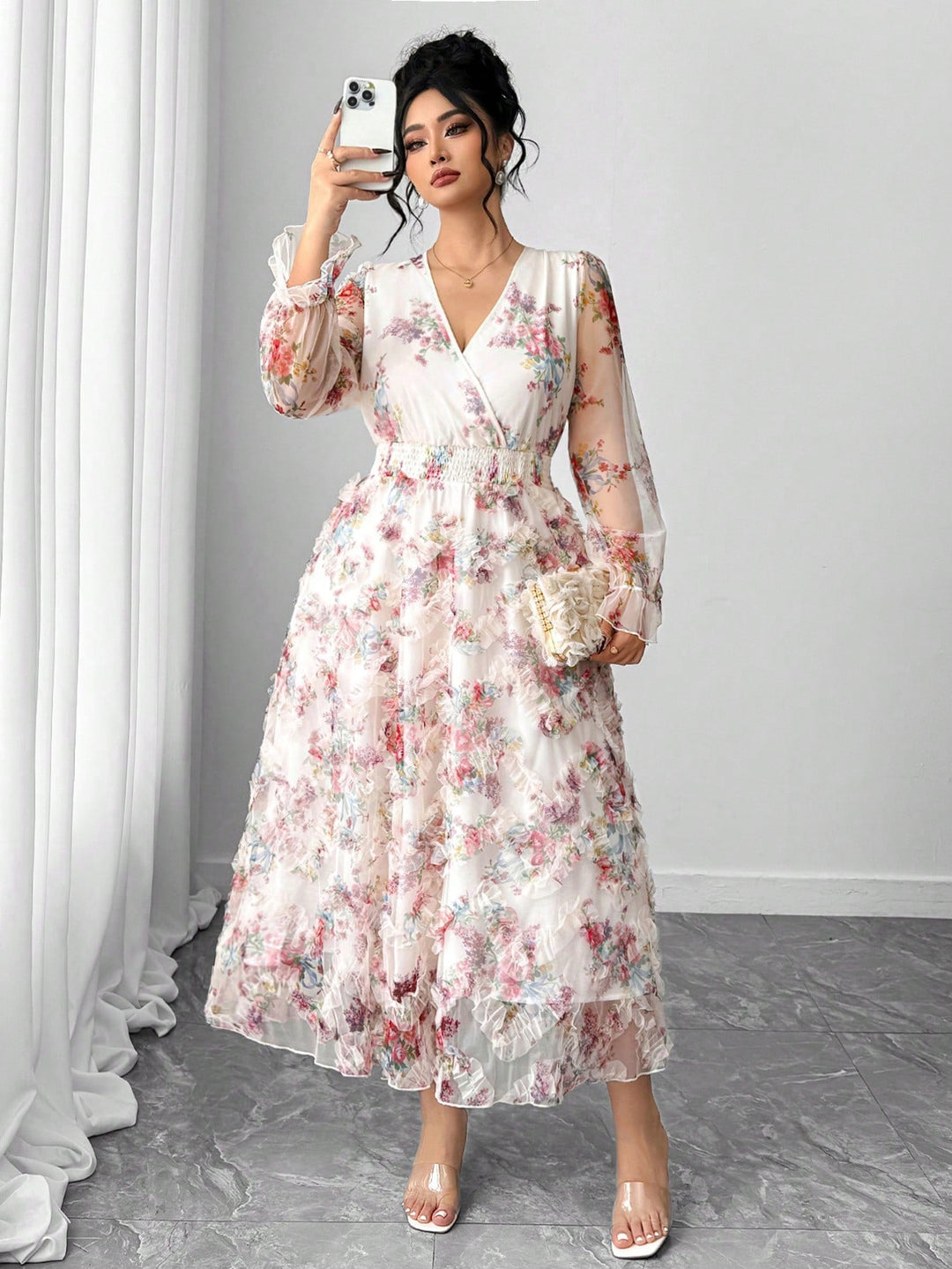 Rochie SHEIN, mix culori