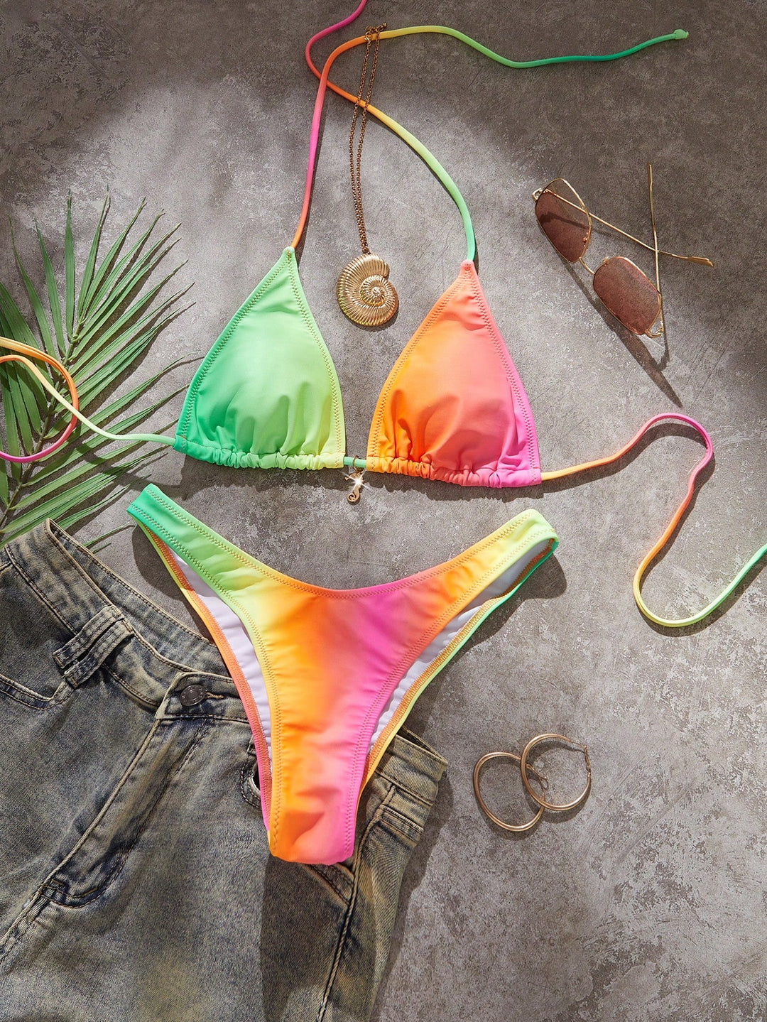 Set bikini SHEIN, mix culori