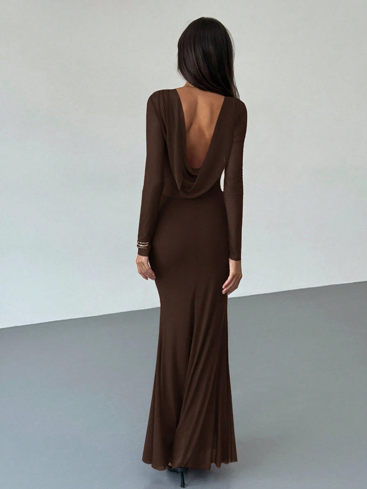 Rochie maxi SHEIN, maro