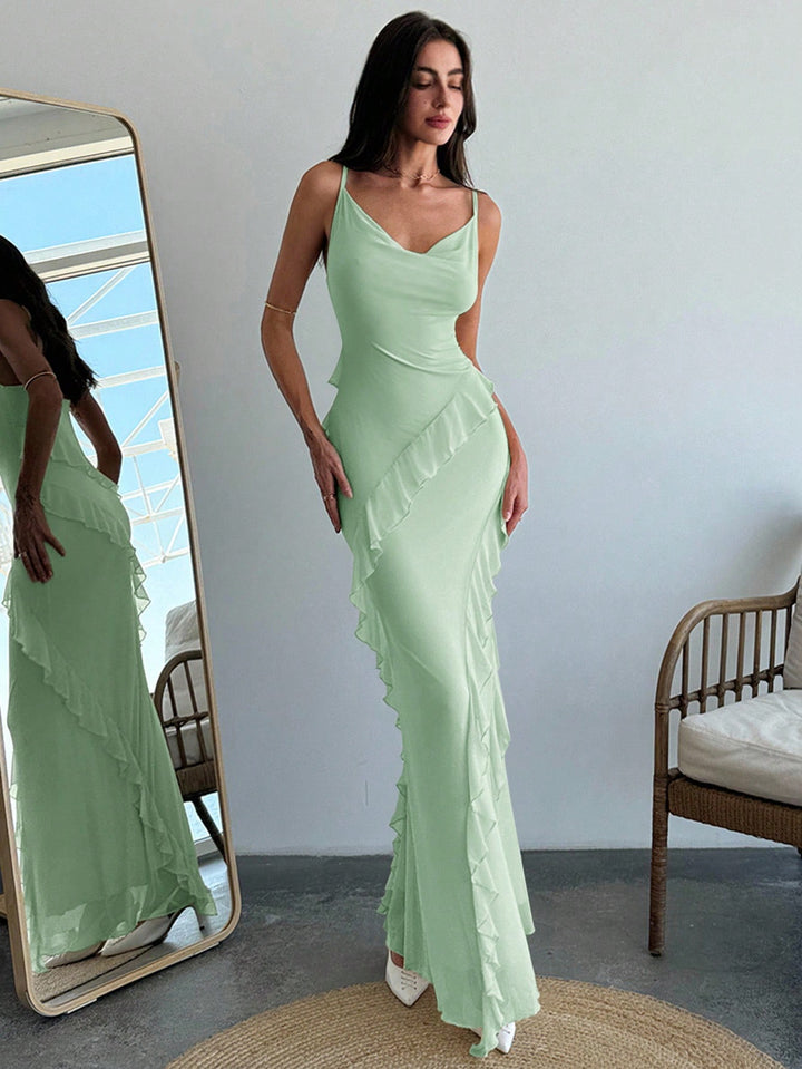 Rochie maxi SHEIN, verde